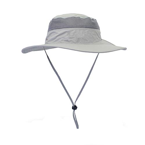  Gris Clair Chapeau de Soleil Homme Femme Pliab...