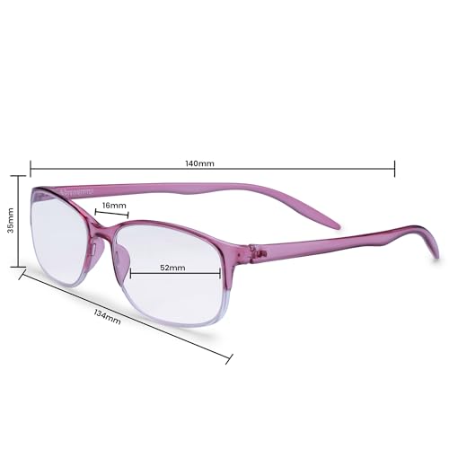 Image of DR.HARMANN'S READING GLASSES FITTED WITH BLUE BLOCK LENS (Model: Library 8 Computer Readers with Blue Light Blocking and Blue Rays filter)