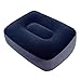 FccsiKoa Inflatable Foot Rest Curve Pad Comfortable Foot Rest Cushion Foot Rest Foldable for Office Travel Computer Plane Home, Gray Blue