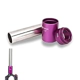 forcella acciaio fixed Applicazione: Kit setter forcella anteriore bici è adatto per normali forcelle anteriori con diametro esterno di 28,6 mm, forcelle anteriori con tubo conico non standard da 1,25 pollici e forcelle anteriori con tubo conico standard da 3,15 pollici