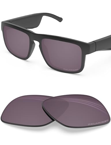 Image of BLAZERBUCK Polycarbonate Polarized Replacement Lenses for BOSE Tenor BMD0010 Sunglasses - Grey Iridium
