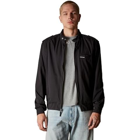 Members Only Men's Athletic Club Jacket Jacket (Black, Large) Cover