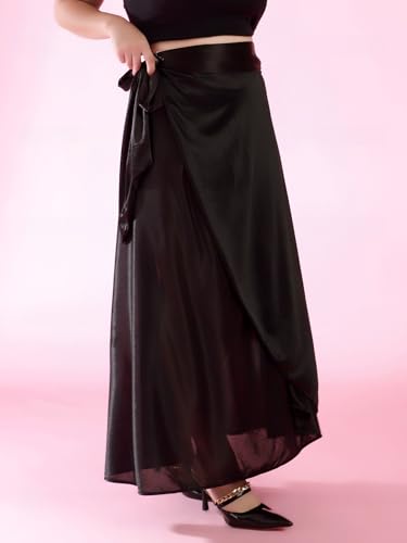 Image of Women's Long Wrap Around Maxi Skirt | Women Wear Long Skirt