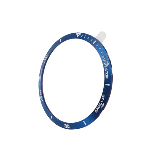 Anillo bisel de acero inoxidable con diseño metalico ligero para reloj F5 blanco