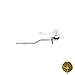 Newport Brass 505/24 Solid Brass Front Mount Tank Lever, Polished Gold