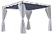 Produktbild QUICK STAR Ersatzdach für Flachdach Pergola Firenze 3x3 Meter Grau Pavillon Ersatzbezug