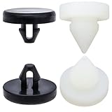 MEAJOO 4PCS Brake Pedal Stop Pads, Brake Light Switch Stopper, Brake Switch Pad, Car Truck Auto Brake Pedal Pad 90541-06036 46505-SA5-000 (Black & White)