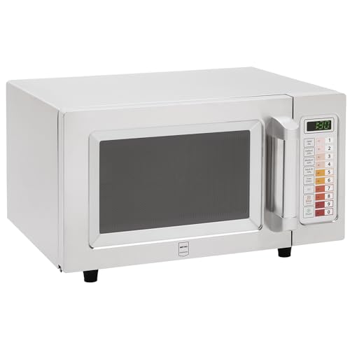 METRO Professional Micro-ondes GMW1125, Inox, 51.1 x 43.2 x 31.1 cm, 1000 W, 25 L, 100 Programmes, Minuterie 60 minutes, Commande tactile, Argenté