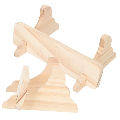 SOLUSTRE 2Pcs Tea Cake Display Rack Elegant Tea Cake Stand for Home Office and Showcase Lightweight Pine Dish Display Stand for Collectibles and Decor