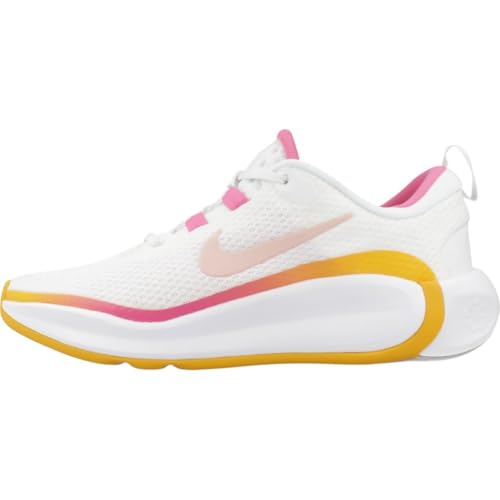 Nike Infinity Flow Big Kids' Running Shoes (FD6058-102, Summit White/Pinksicle/University Gold/Arctic Orange) Size 5.52
