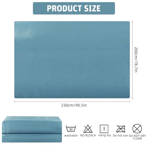 Image of HASTHIP Cooling Duvet Quilt for Double Bed King Size - 200x230cm Cooling Bedding Set Quilt AC Blanket for Double Size Bed Reversible Super Soft Microfiber Blanket - Grey & Blue