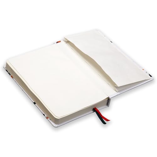 Image of COI A5 Unruled Funky Notebook 192 Pages | 80 Gsm Paper | Natural Shade Journal | Elastic Band Closure