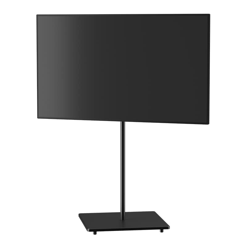 Atria TV Ständer Schwarz Bodenständer für 32–65 Zoll Fernseher, Höhenverstellbar mit Kabelmanagement, VESA 400x400, Stabiler Standfuß 35 kg, Modernes Design Fernseher Ständer
