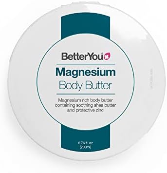 BetterYou Magnesium Body Butter - Incredibly Nourishing and Hydrating Formula - Perfect for Dry Areas - Leaves Your Skin Remarkably Supple and Radiant - Absorbs Quickly to Restore Moisture - 6.7 oz
