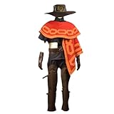 Jesse Mccree Cosplay Costume Clothing Suit Adult Men Halloween Christmas Include Hat (Female S)