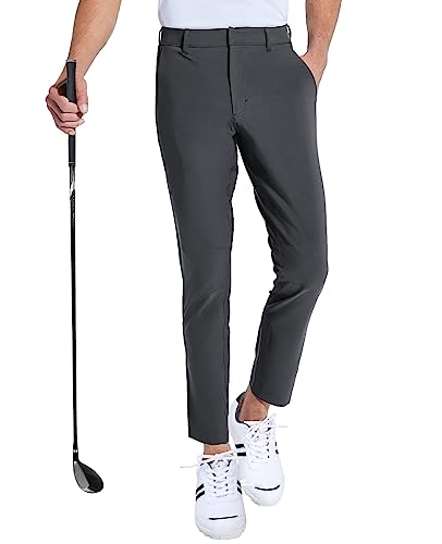 MIER Mens Lightweight Slim Golf Pants with 5 Pockets Quick Dry Casual  Stretch Pants for Athletic, Work, Travel, Jogger, Dark Grey, L : Clothing,  Shoes \u0026 Jewelry - Amazon.com