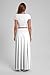 Nimsruc Two Piece Skirt Sets For Women Comfy Summer Outfits Crew Neck Short Sleeve Elastic Waist Maxi Skirts Matching Set White S
