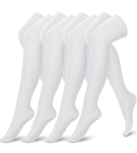 Image of 4 Pairs Compression Socks for Women Circulation-Best Support for Nurses,Running,Athletic,Travel