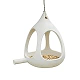 Comederos para pájaros silvestres, bandeja de alimentación impermeable de gran capacidad, comederos colgantes para pájaros para exteriores, para césped, patio, balcón, porche, terraza, parque de