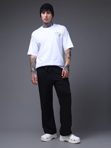 Image of Men's Loose Fit Side Tape Trackpants