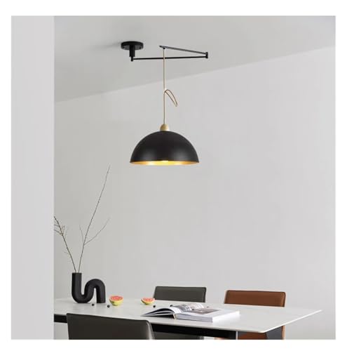Lustre articulé chrome réglable pour éclairer îlot de cuisine et salle à manger