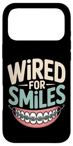 Wired For Smiles Funny �u���[�X ���� �X�}�z�P�[�X iPhone 17 Pro Max �p
