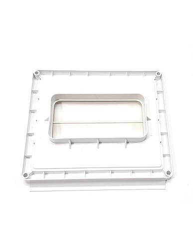 TUBPLA Ventanilla Salida Rectangular PVC Blanco 150x75mm