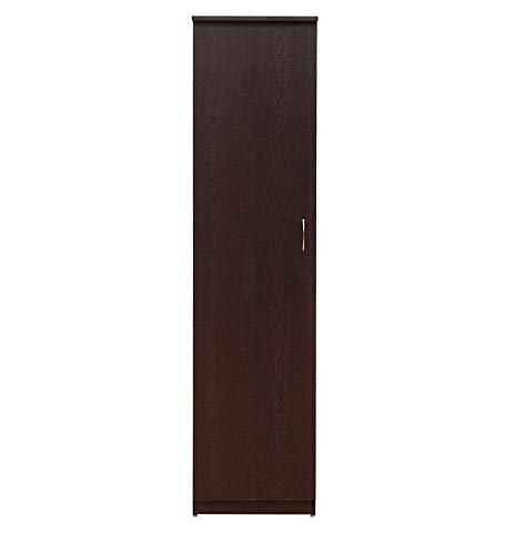 Alana Kid's Single Door Wardrobe (Walnut Finish)-image-32