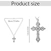 Bojueshaw Gothic Cross Pendant Necklace,Stainless Steel Cross Pendant,Vintage Cool jewellery for Special Occasions, Anniversaries,Festive,Birthady Gift #1