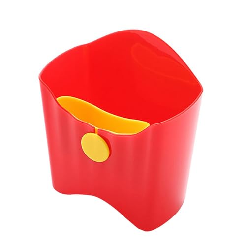 Caja de almacenamiento para patatas fritas – Soporte extraíble para patatas fritas, contenedor multiusos para aperitivos | Organizador para freír de calidad alimentaria, soporte cuadrado duradero, caj