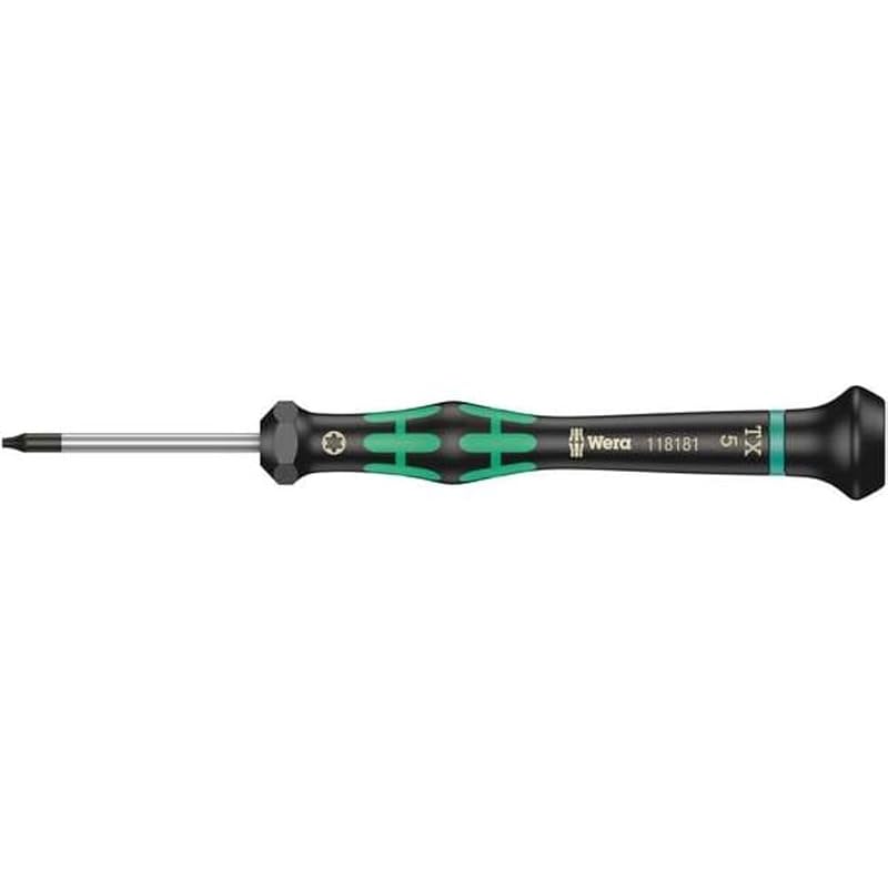 Chave de Fenda de Precisão Torx HF para Eletrônica Wera 2067 TX 5 com Haste de 10,2 cm 05118181001