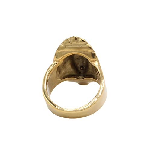 Image of HIJONES Unisex Stainless Steel Indian Chief Tribe Ring