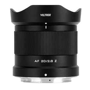 VILTROX 20mm F2,8 f/2,8 Z-Mount Kamera Objektiv Vollformat Ultraweitwinkel Autofokus Objektiv, Kompatibel mit Nikon Z-Mount Kameras Z5 Z6 Z6Ⅱ Z7 Z7Ⅱ Z8 Z9 Z30 Z50 ZFC
