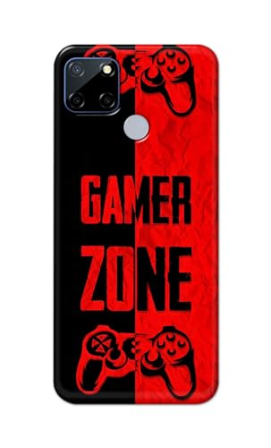 Image of Printed Hard Back Cover Case for Realme C12 Back Cover (Gamer Zone) -1111