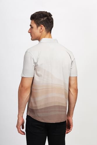 Image of BULLMER Trendy Regular Fit Printed Causal Shirt for Men - Pack of 1