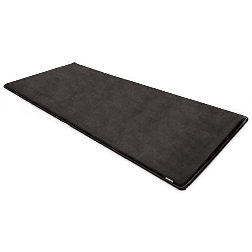 Microdry Coretex Solid Bath Mat For Bathroom, Memory Foam Bathroom Rugs With Griptex Skid Resistant Base, Ultra Absorbent Bath Mats, 24X58, Runner, Black #TOP29