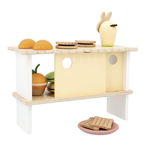 Janod, FSC Wood Cake Display Stand, 12 Wooden Accessories, Pretend Play Toy, FSC Wooden Toy, Imagination-enhancing, 3 Years + - Image 4