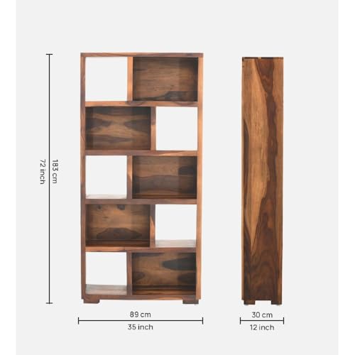 Image of Royaloak Chola Wooden Bookshelf | Ample Storage | Durable and Long Lasting | Modern Design | Sheesham Wood Book Shelf | Shelf with High Bearing Capacity | Bookshelf for Books | Solid Wood Book Shelf
