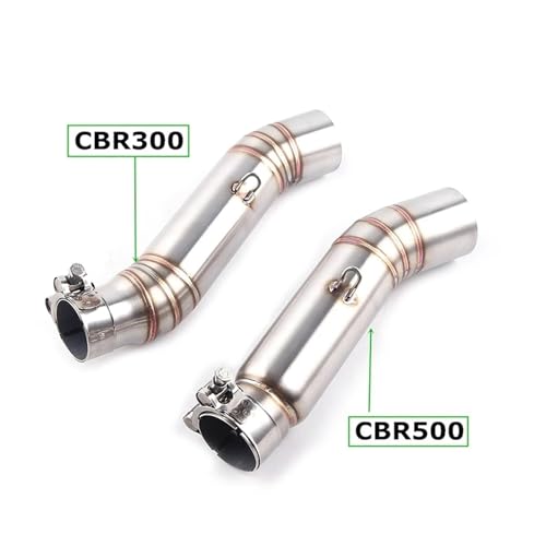Pot d'échappement intermédiaire CBR500 en acier durable à finition lisse - 3