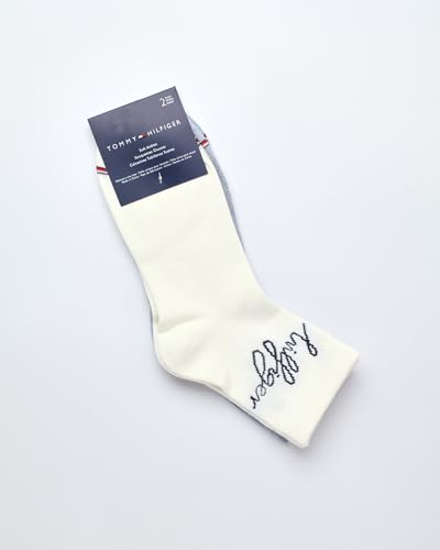 Tommy Hilfiger Women's Crew Socks - 2 Pack Casual Moisture-Wicking Mini Crew Half Calf Socks for Women (Sizes: 4-10)3