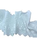 passamaneria pizzo sangallo bianco ricamo fiore smerlato alto 13 cm