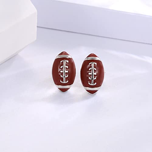 Sterling Silver Football BaseBall Softball Basketball Soccer Stud Earrings Hypoallergenic Sports Jewelry Gifts for Women Sports Lovers4