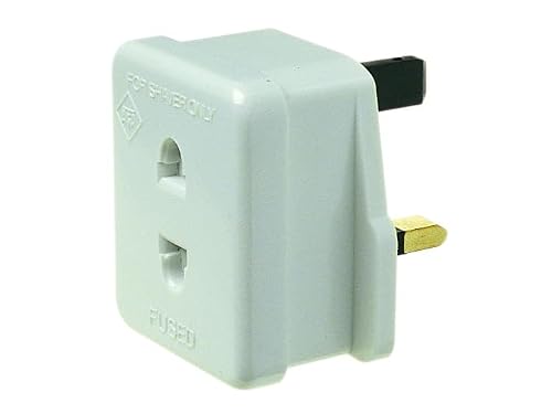 Shaver Adaptor UK Plug Adaptor Shaver Razor Toothbrush Dencon 1A to BS1363/3