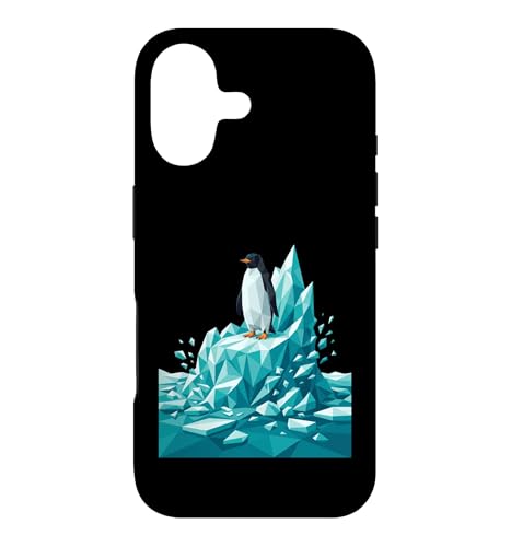Low Poly Penguin Iceberg Geometric Arctic Graphic �X�}�z�P�[�X iPhone 17 �p
