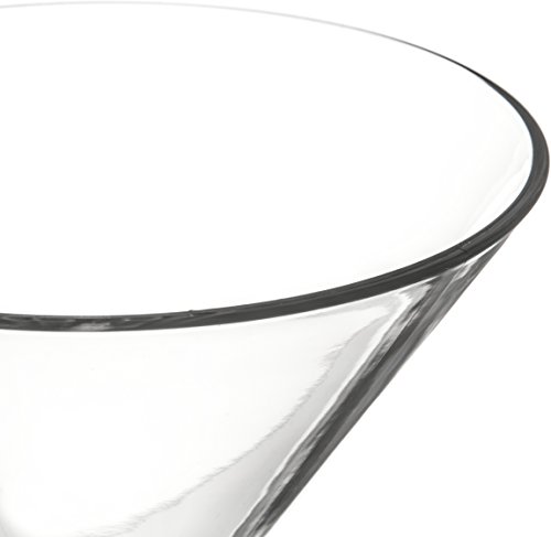 Carlisle Foodservice Products 564607 Alibi Shatter-Resistant Plastic Martini Glass, 9 Oz., 6.63" Height, 2.88" Width, 2.88" Length, Polycarbonate (Pc), Clear #TOP3