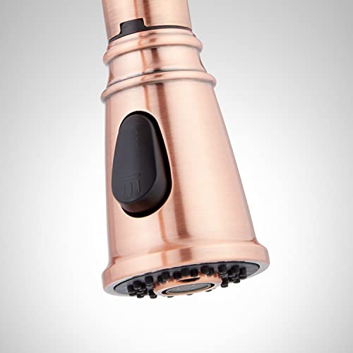 Signature Hardware 481709 Finnian 1.75 GPM Pull-Down Kitchen Faucet, Satin Copper - Thumbnail 7