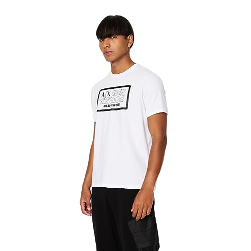 Regular Fit Box Logo Pima Cotton Tee T-Shirt Bianco M Uomo