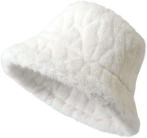 Plush Bucket hat Women Cold Warm Versatile Casual Fashion Trend Winter Basin hat