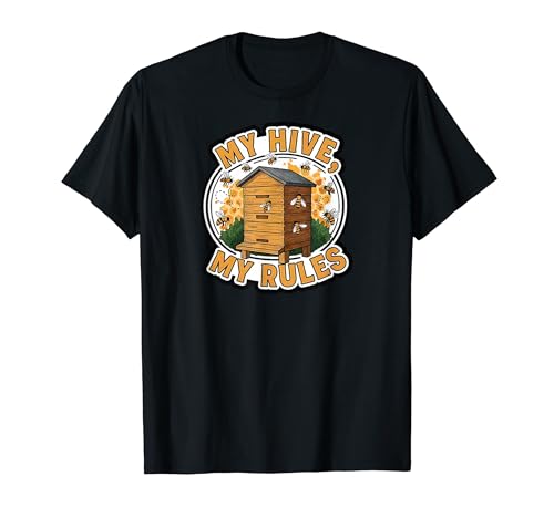 My Hive My Rules Funny Beekeeper Bee Lover Honeycomb T�V���c