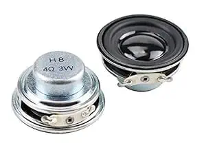 Erh India 2 Pc 1.5 inch Speaker 40 mm Diameter 4 Ohm 3W for DIY Bluetooth Speaker, DIY Kits etc.